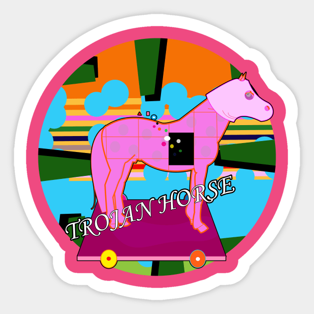 Trojan Horse Sticker by momomoma